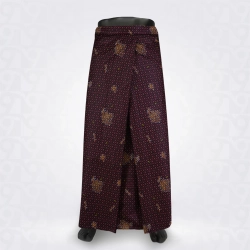 Print Lungi-Black Maroon Musted Cotton